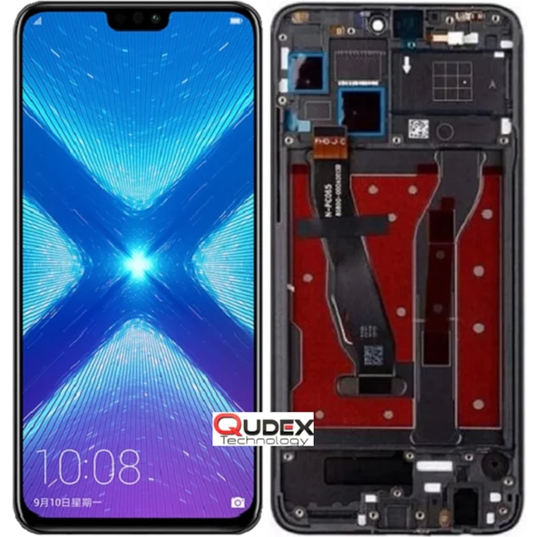 Qudex Honor 8X (Jsn-L21) Ile Uyumlu Lcd Ekran Dokunmatik Çıtalı