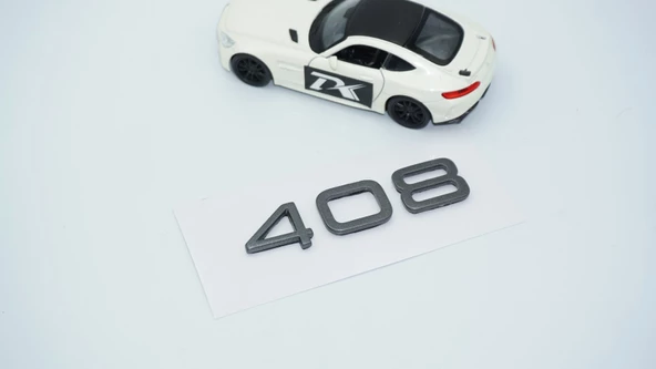 DK Tuning Peugeot 408 Ön Panjur 2022+ Koyu Gri ABS Logo Amblem - 4