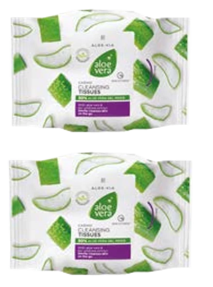 LR ALOE VIA Aloe Vera Yumusak Temizleme Mendilleri 2li Set