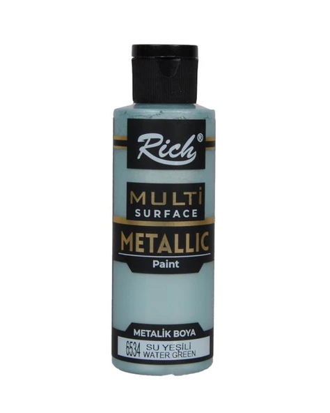 Rich Multi Surface Metalik Akrilik Boya Su Yeşili 120ml