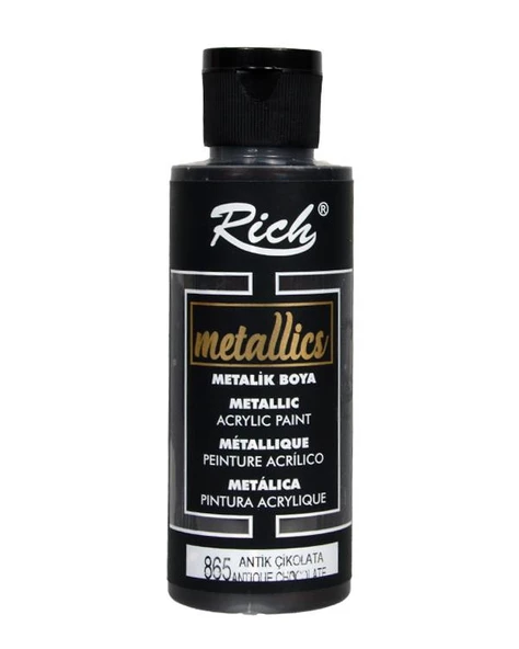 Rich Metalik Akrilik Boya Antik Çikolata 120ml