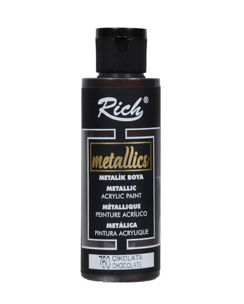 Rich Metalik Akrilik Boya Çikolata 120ml