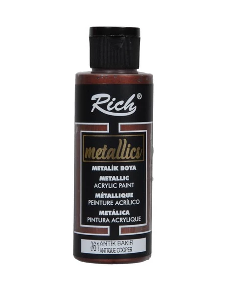 Rich Metalik Akrilik Boya Antik Bakır 120ml