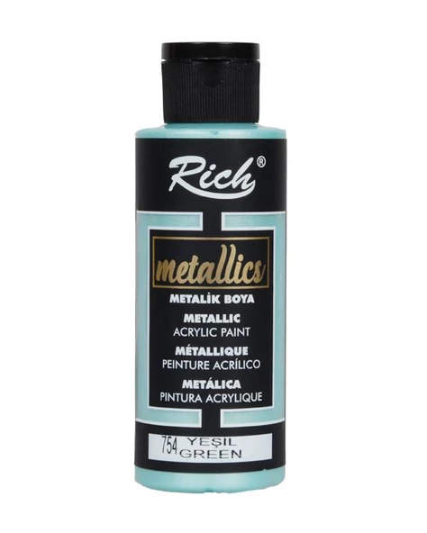 Rich Metalik Akrilik Boya Yeşil 120ml