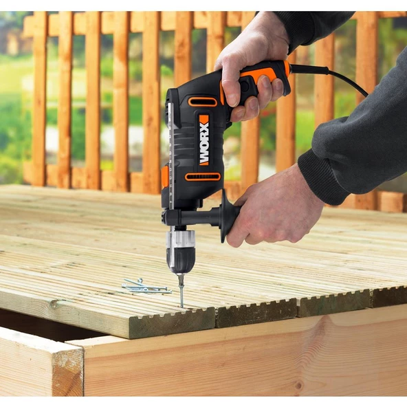 WORX WX317.2 600Watt 13mm Profesyonel Darbeli Matkap - 5