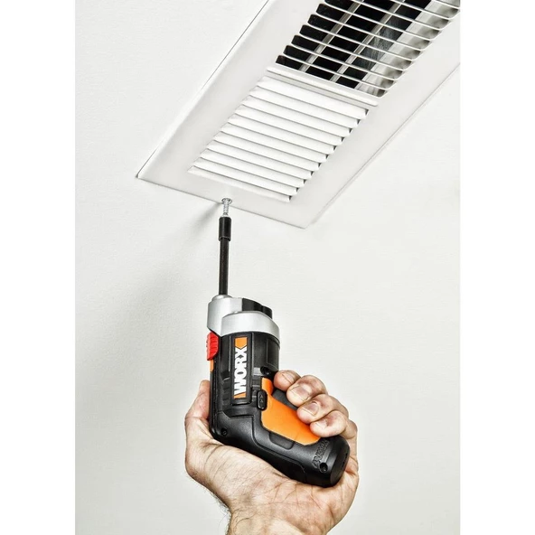 WORX WX252 4Volt/1.5Ah. Li-ion Şarjlı Tornavida + 10 adet Bits Uç - Resim 8