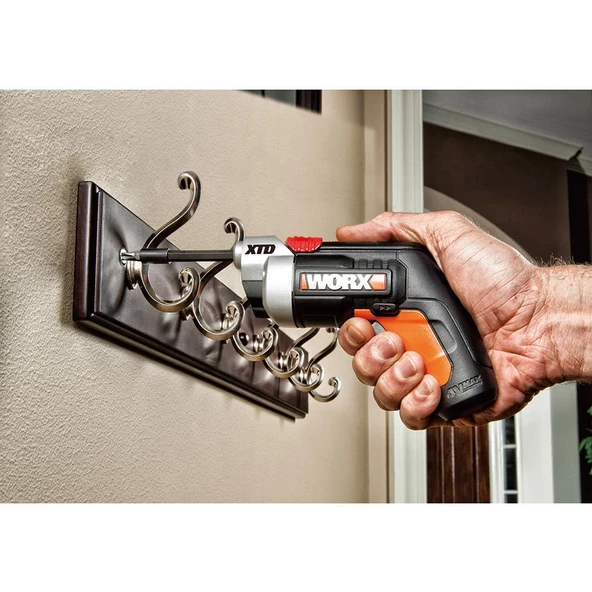 WORX WX252 4Volt/1.5Ah. Li-ion Şarjlı Tornavida + 10 adet Bits Uç - Resim 6