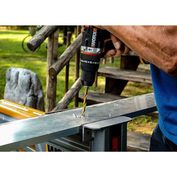 Worx Wx352 20Volt/2.0Ah Li-İon Çift Akülü Kömürsüz Profesyonel Şarjlı Darbeli Matkap - 8