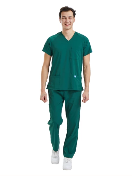 BASIC- Erkek Likralı Yeşil Üniforma Takımı ürün görseli