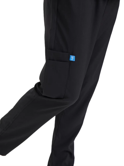 BASIC- Erkek Likralı Siyah Üniforma Takımı - Resim 4