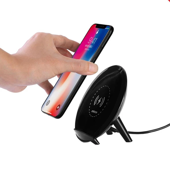 Joyroom JR-K10 Qi Kablosuz Şarj Standı Telefon Tutucu 5V 2A Wirelles Şarj - 8
