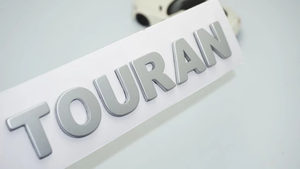 DK Tuning Touran Bagaj Gri ABS 3M Yazı Logo Volkswagen İle Uyumlu ürün görseli 1