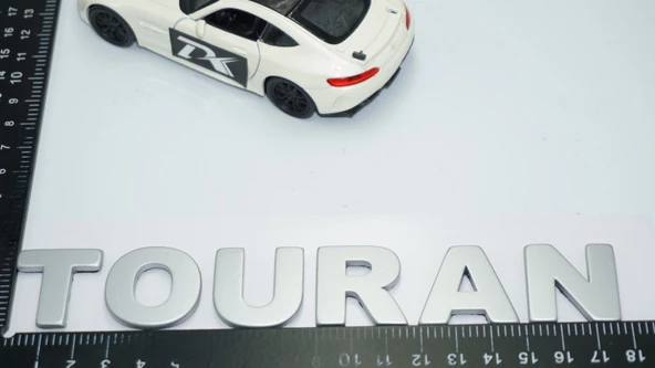 DK Tuning Touran Bagaj Gri ABS 3M Yazı Logo Volkswagen İle Uyumlu - Resim 2