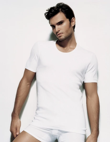 Çift Kaplan Erkek Ribana Yarım Kol Atlet Fanila 840 - Resim 2