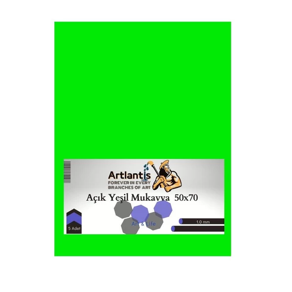 Renkli Mukavva 50x70 5 Adet Artlantis Renkli Mukavva 5 Adet - 2