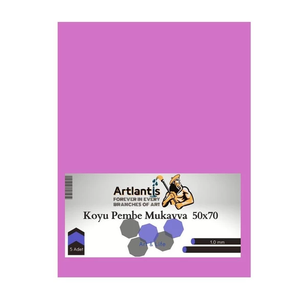 Renkli Mukavva 50x70 5 Adet Artlantis Renkli Mukavva 5 Adet - 7