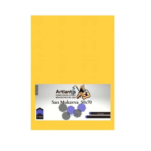 Renkli Mukavva 50x70 5 Adet Artlantis Renkli Mukavva 5 Adet - 11