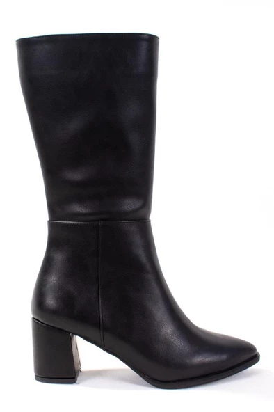 Dagoster DZA07-998800 Siyah Günlük Topuklu Kadın Çizme - 2