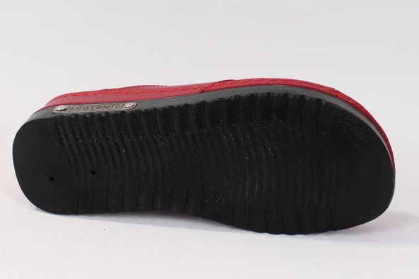 Dagoster DZA37-3025 Kırmızı Günlük Ortopedik Kadın Terlik - 4