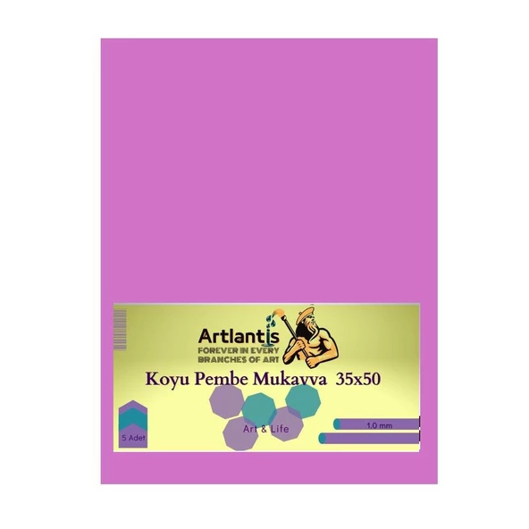 Renkli Mukavva 35x50 5 Adet Artlantis Renkli Mukavva 5 Adet - 7