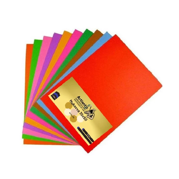 Renkli Mukavva 35x50 5 Adet Artlantis Renkli Mukavva 5 Adet