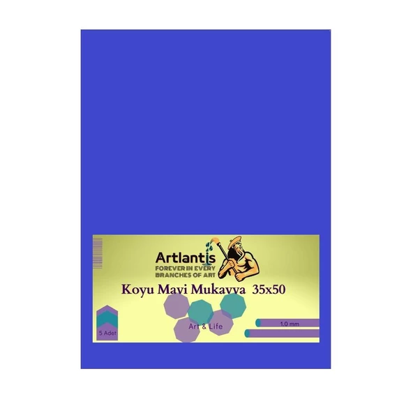 Renkli Mukavva 35x50 5 Adet Artlantis Renkli Mukavva 5 Adet - 6