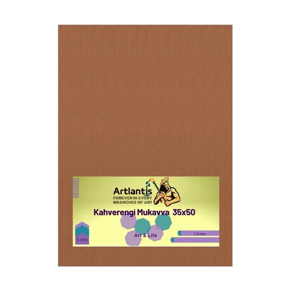 Renkli Mukavva 35x50 5 Adet Artlantis Renkli Mukavva 5 Adet - 4