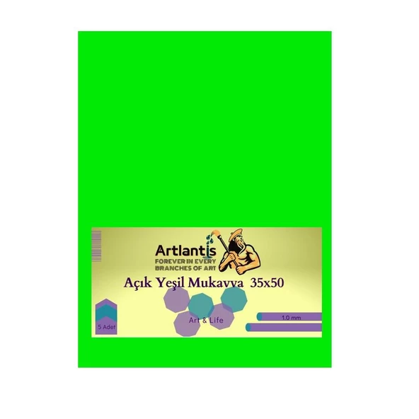 Renkli Mukavva 35x50 5 Adet Artlantis Renkli Mukavva 5 Adet - 2