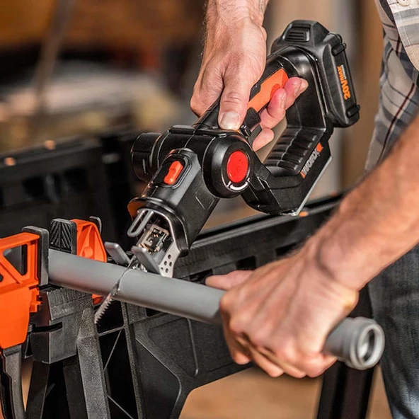 Worx Wx550.9 20Volt Profesyonel Dekupaj Ve Tilki Kuyruğu Testere (Akü Dahil Değildir) - 12