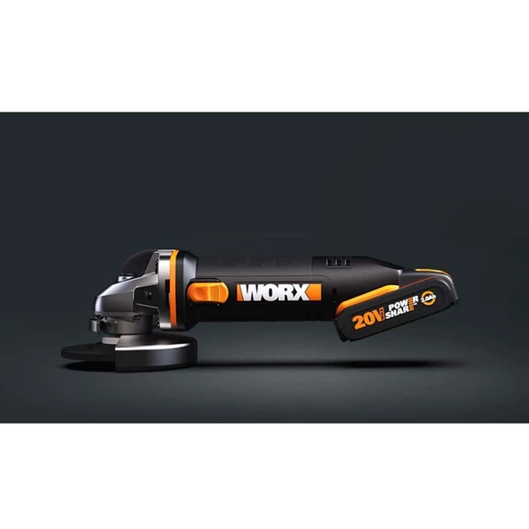 Worx Wx800.9 20Volt 115Mm Profesyonel Avuç Taşlama (Akü Dahil Değildir) - Resim 11