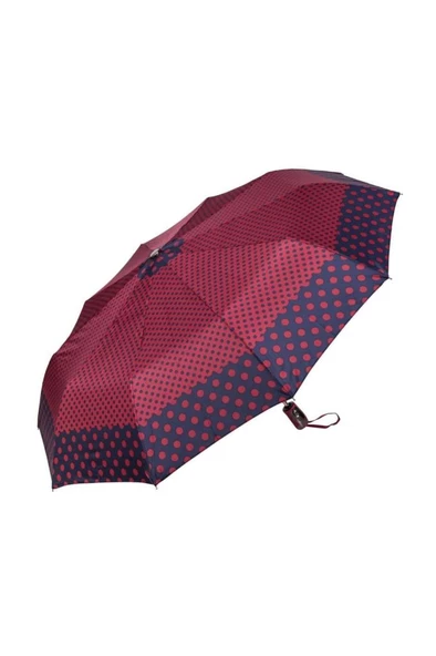 Snotline Kadın Şemsiye Mini Beyaz Puantiyeli Siyah 225l - Resim 9