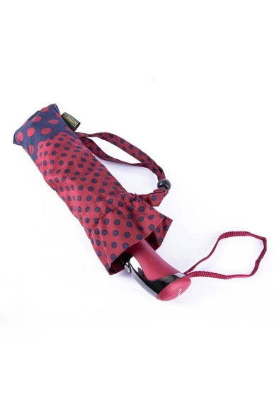 Snotline Kadın Şemsiye Mini Beyaz Puantiyeli Siyah 225l - Resim 10