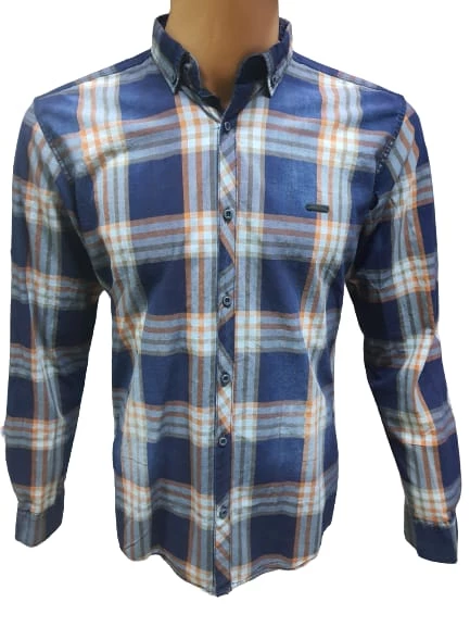 Tarz Erkek Slim Fit Yıkama Kot Gömlek 1001