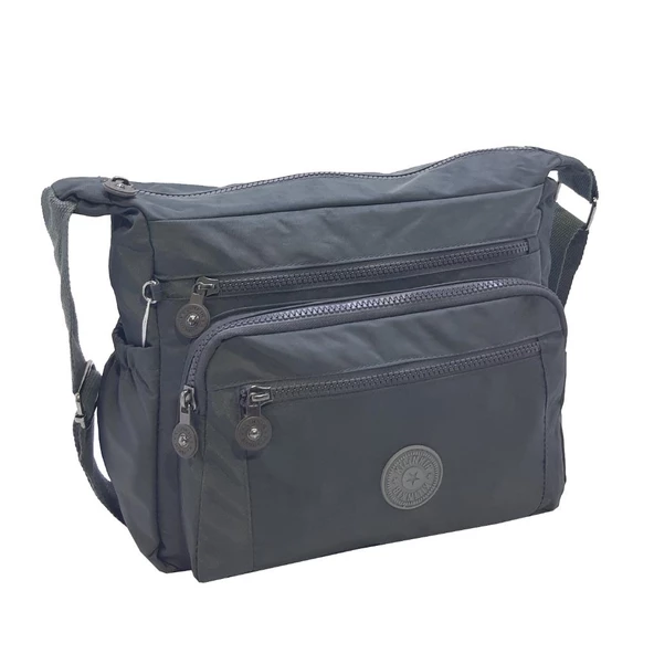 Baginn Klinkır Kadın Postacı Çanta Çok Cepli Çapraz Askılı Yağmura Dayanıklı Kumaş - 6
