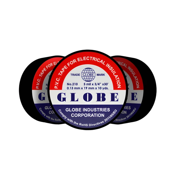 Globe İzole Bant Siyah 10 lu Paket PVC Elektrik Izolasyon Bandı