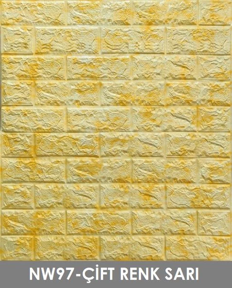 Renkli Duvarlar 11Renk Seçenekli Kendinden Yapışkanlı Duvar Kaplama Kağıdı Paneli - 8