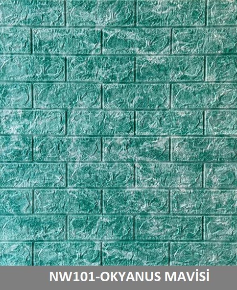 Renkli Duvarlar 11Renk Seçenekli Kendinden Yapışkanlı Duvar Kaplama Kağıdı Paneli - 10