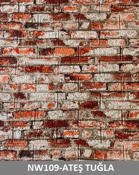 Renkli Duvarlar 11Renk Seçenekli Kendinden Yapışkanlı Duvar Kaplama Kağıdı Paneli - 9