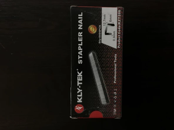KLY-TEK Seri Havalı Zımba Teli 0,9x12,7x6 mm 5000 Adet - 2