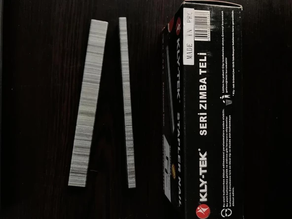 KLY-TEK Seri Havalı Zımba Teli 0,9x12,7x6 mm 5000 Adet - 3