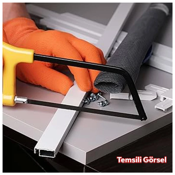 Eltos LD-106 Lama Demir Metal Alüminyum Kesme Testere Kolu Testeresiz 20x5 mm 33.5 cm - 4