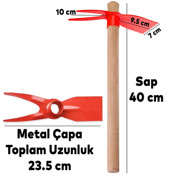 Eltos Saplı Çatal Çapa Bahçe El Çapası 40 cm - 2
