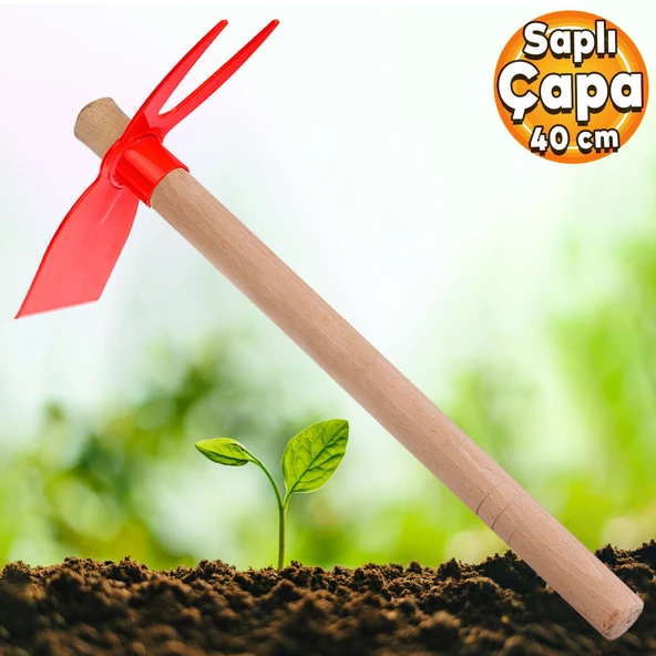 Eltos Saplı Çatal Çapa Bahçe El Çapası 40 cm