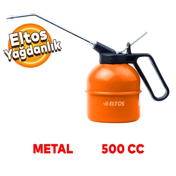 Eltos Metal Gövde Plastik Saplı Yağdanlık 500 ml 500 cc