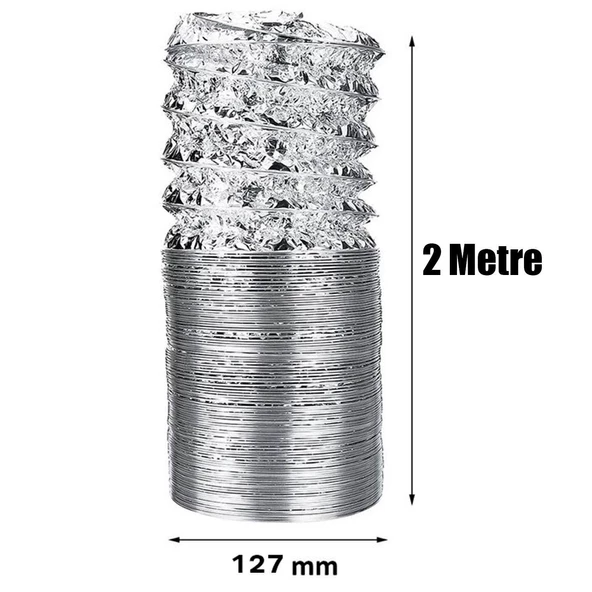 Telli Kopmayan Davlumbaz Baca Flexible Aspiratör Borusu 2 Metre - 4