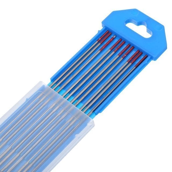 Kırmızı Tungsten Elektrod Argon İğnesi 2.4x175 MM - 10 Adet - 2