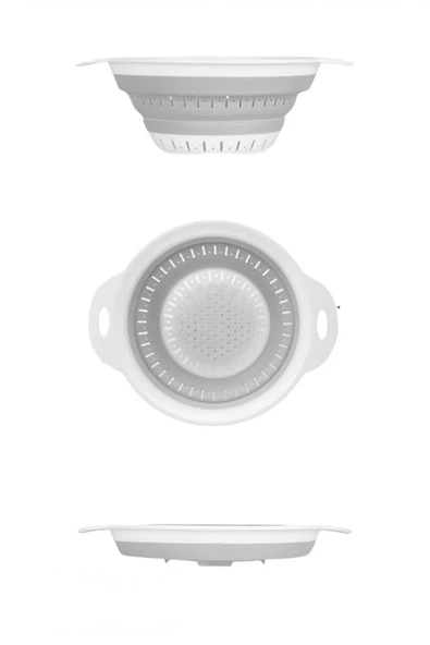 Katlanır Yuvarlak Akordiyon Süzgeç - Resim 3