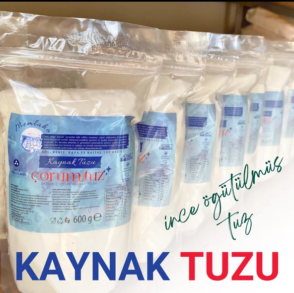Çorum Kaynak Tuz Türkiye'nin Doğal Tuzu (Göl,Deniz,Kaya ve Rafine Tuzu Değildir) - 2