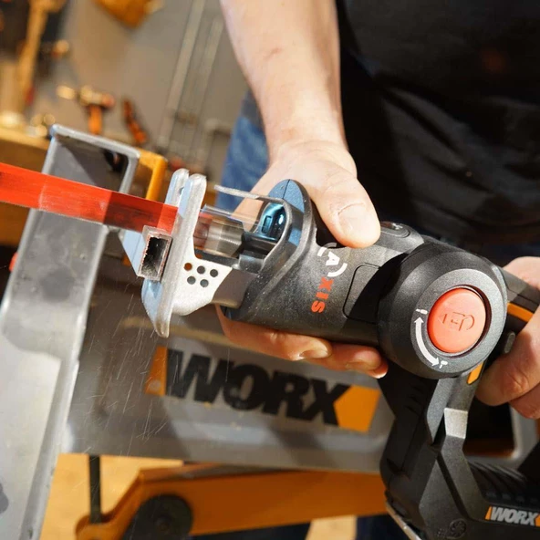 Worx Wx550 20Volt 2.0Ah. Li-İon Profesyonel Dekupaj Ve Tilki Kuyruğu Testere - 11