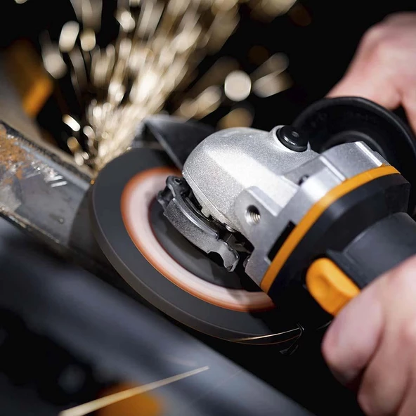 Worx Wx800 20Volt 2.0 Ah. Li-İon Çift Akülü 115Mm Profesyonel Şarjlı Avuç Taşlama - 7